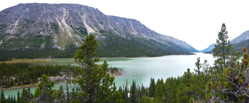 Mountains and lake on the Chilkoot Trail