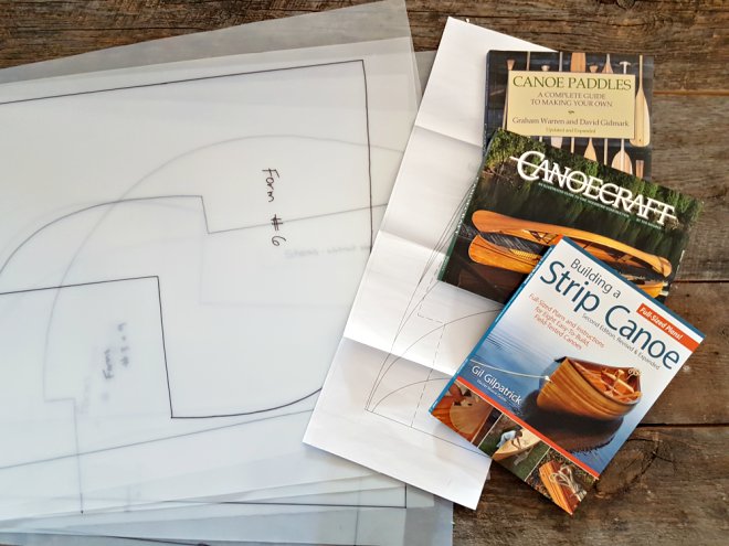 Books and plans for building a cedar canoe